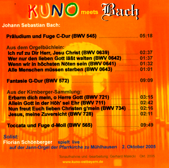 Kuno meets Bach